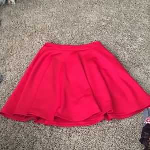 Red skirt